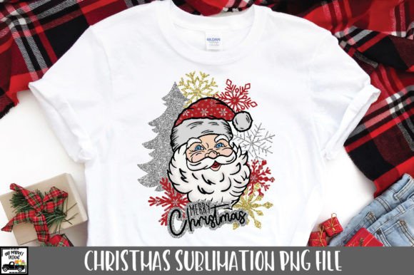A Festive Santa Graphics for Crafts and Sublimation
