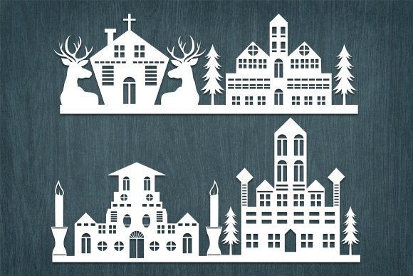 A Laser-Cut Christmas Silhouette's Branding Potential