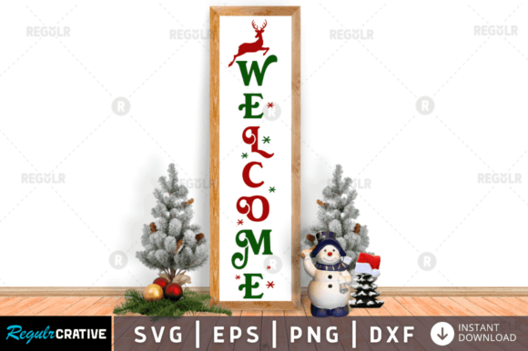 A Practical Review of the Welcome, Christmas Porch Sign SVG Graphic