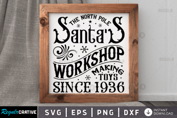 A Review of The North Pole Santa’s Workshop Graphic for Crafts and Branding