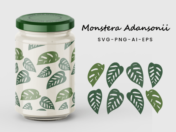 Monstera Adansonii Jar Glass SVG: A Graphic's Guide for Real Crafting
