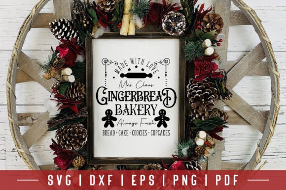Mrs Claus Gingerbread Bakery SVG: A Design Asset Review