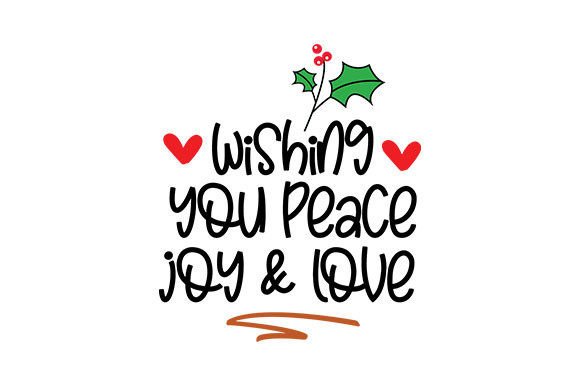 Peace, Joy, Love: A Versatile Graphic Design Asset for Seasonal Publishing