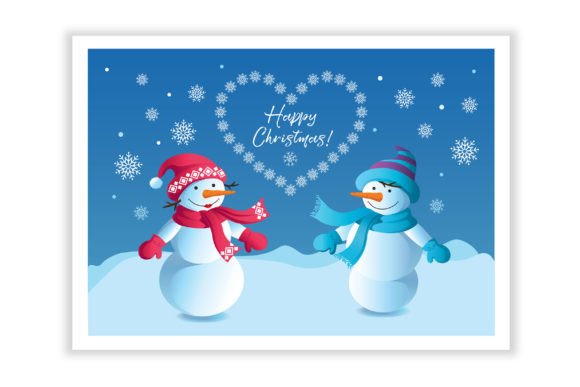 Reviewing a Snowmen Illustration for Brand & Marketing Content