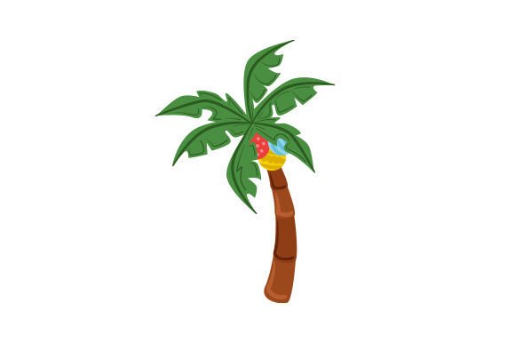 Reviewing a Tropical Christmas Palm Tree Design Asset for Client Crafts